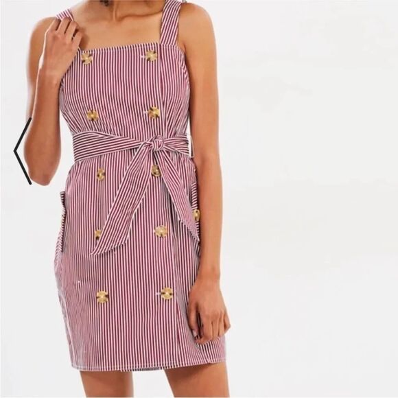 C/MEO Collective Dresses & Skirts - C/MEO Collective Follow Me Red Striped mini dress Medium